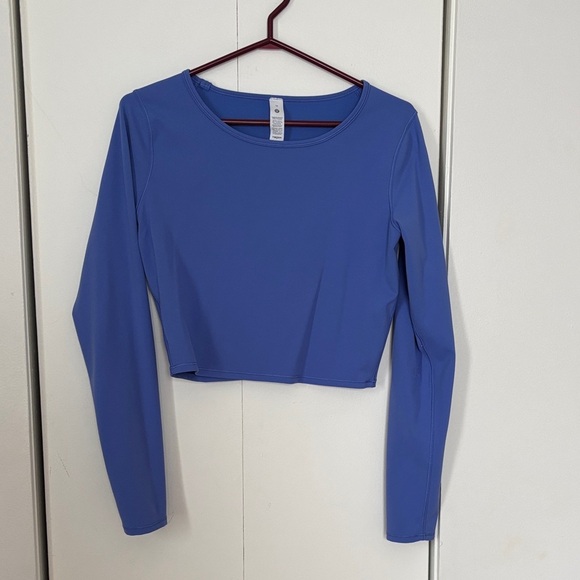 lululemon athletica Tops - lululemon athletica Azure Long Sleeve Crop Top